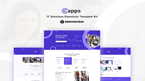 Capps – IT 解决方案 Elementor 模板套件[Aa-0005]