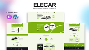 Elecar -电动汽车 Elementor 模板套件[Aa-0011]