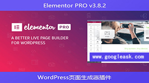 Elementor PRO v3.8.2-WordPress页面生成器插件[Aa-0013]