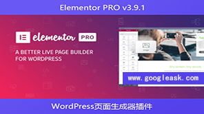 Elementor PRO v3.9.1-WordPress页面生成器插件[Aa-0015]
