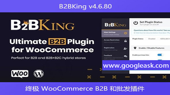 B2BKing v4.6.80 – 终极 WooCommerce B2B 和批发插件【Bb-0006】