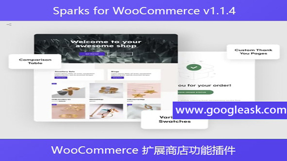 Sparks for WooCommerce v1.1.4 – WooCommerce 扩展商店功能插件【Bb-0032】