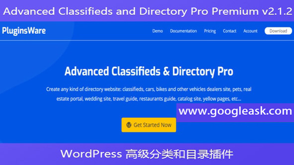 Advanced Classifieds and Directory Pro Premium v2.1.2 – WordPress 高级分【Bd-0002】