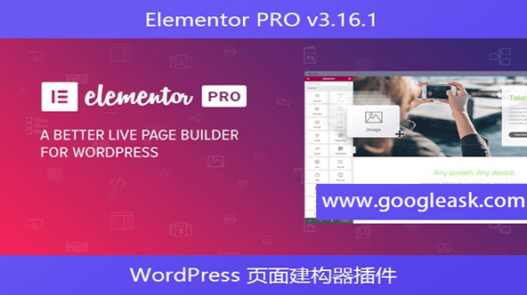 Elementor PRO v3.16.1 – WordPress 页面构建器插件【Bd-0019】