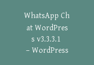 WhatsApp Chat WordPress v3.3.3.1 – WordPress WhatsApp 聊天插件【Cb-045】-顾问网